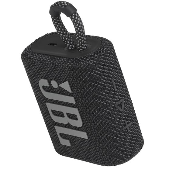 JBL Go 3 - Black - Portable Waterproof Speaker - Detailshot 2