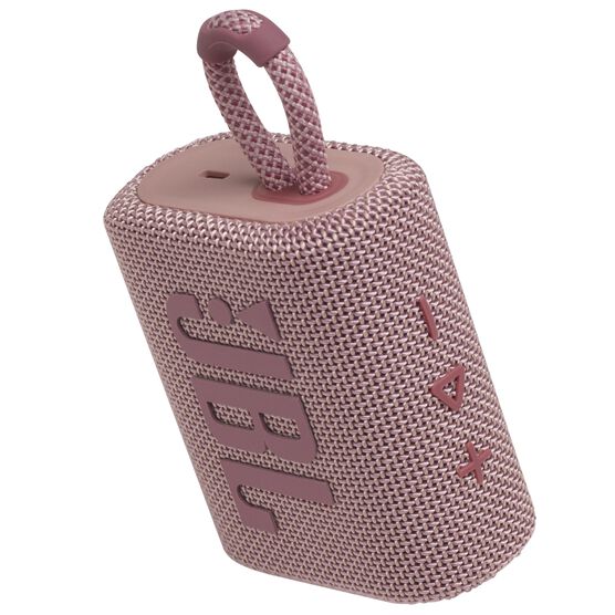 JBL Go 3 - Pink - Portable Waterproof Speaker - Detailshot 2