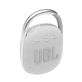 JBL Clip 4 - White - Ultra-portable Waterproof Speaker - Hero