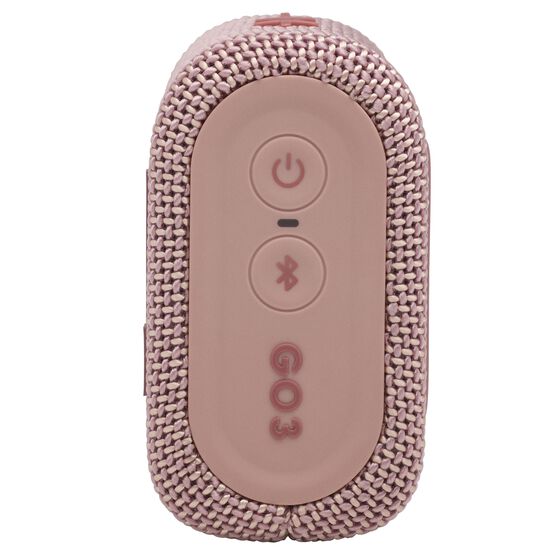 JBL Go 3 - Pink - Portable Waterproof Speaker - Right