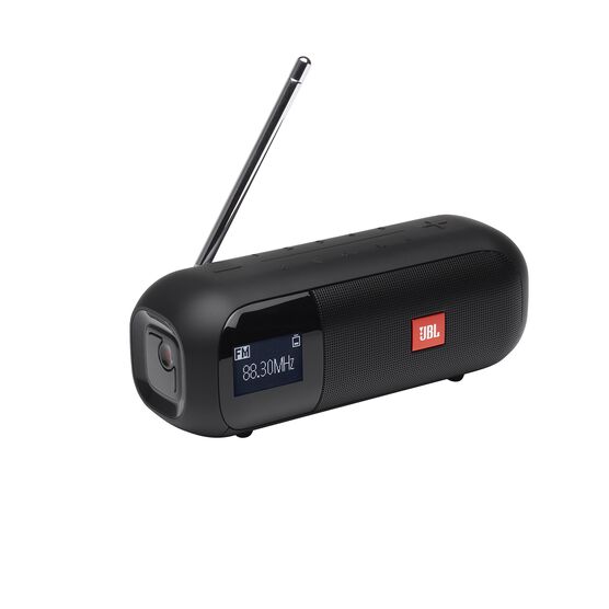 JBL Tuner 2 FM - Black - Portable FM radio with Bluetooth - Hero