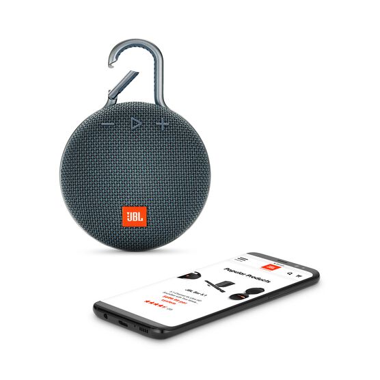 JBL Clip 3 - Ocean Blue - Portable Bluetooth® speaker - Detailshot 1