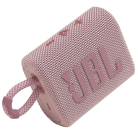 JBL Go 3 - Pink - Portable Waterproof Speaker - Detailshot 1