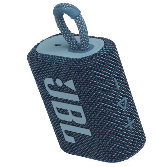 JBL Go 3 - Blue - Portable Waterproof Speaker - Detailshot 2