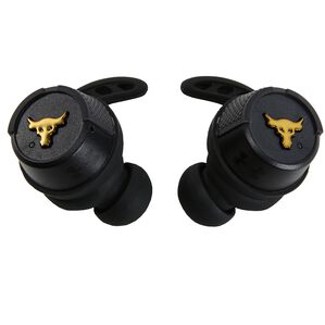UA Project Rock True Wireless – Engineered by JBL - Black - Truly wireless sport headphones to maximize each and every workout, with JBL technology and sound - Hero UA Project Rock True Wireless – Engineered by JBL - Black - Truly wireless sport headphones to maximize each and every workout, with JBL technology and sound - Hero