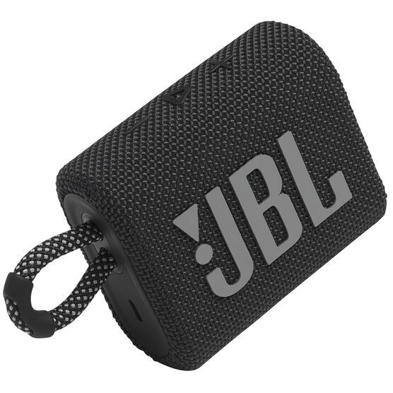 JBL Go 3 - Black - Portable Waterproof Speaker - Detailshot 1