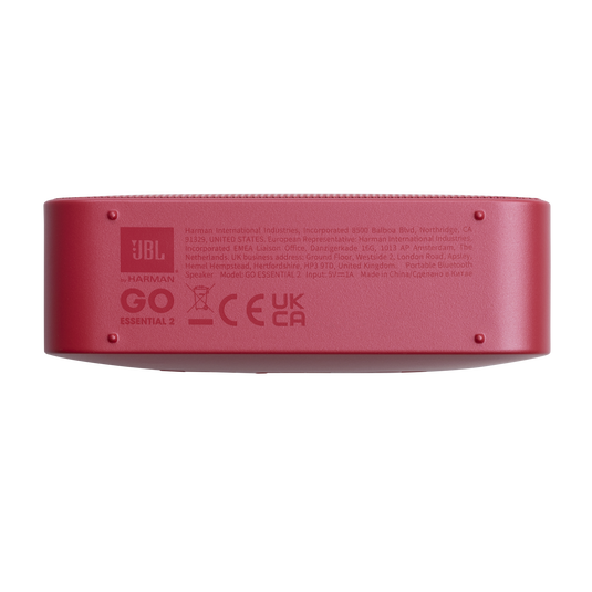 JBL Go Essential 2 - Red - Portable Waterproof Speaker - Bottom image number null