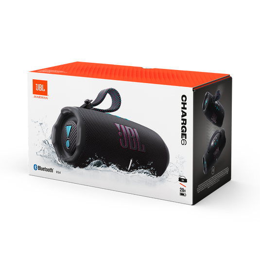 JBL Charge 6 - Black and Orange - Portable waterproof and drop-proof Bluetooth speaker - Detailshot 4 image number null
