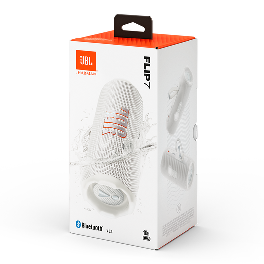 JBL Flip 7 - White - Portable waterproof and drop-proof  speaker - Detailshot 9 image number null