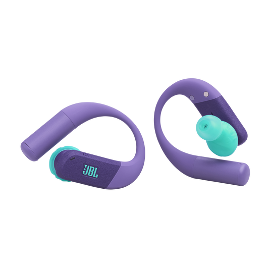 JBL Endurance Peak 4 - Purple - True Wireless Noise Cancelling Sport Earbuds - Front image number null
