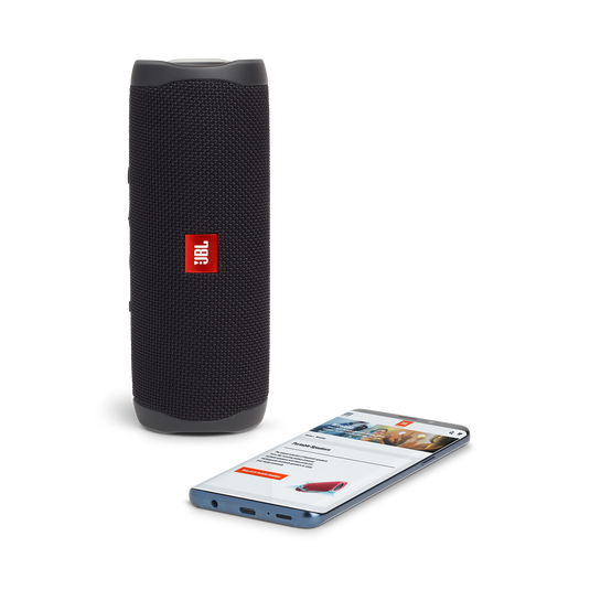 JBL Flip 5 - Black Matte - Portable Waterproof Speaker - Detailshot 2 image number null