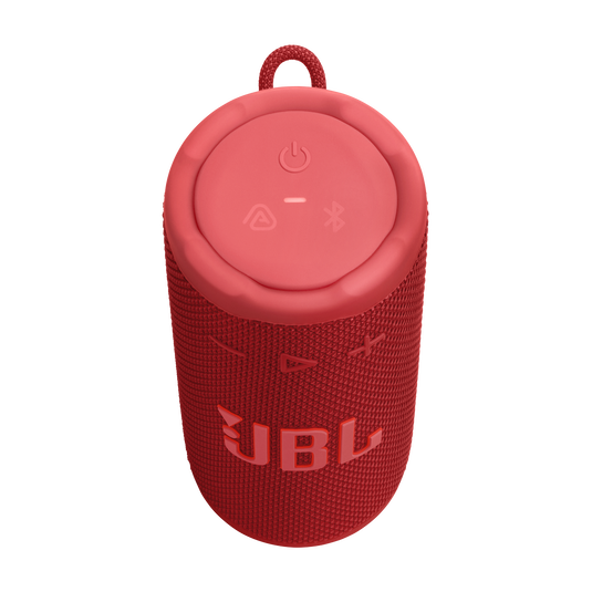 JBL Grip - Red - Compact Bluetooth speaker with bold JBL Pro Sound and ambient light - Top image number null