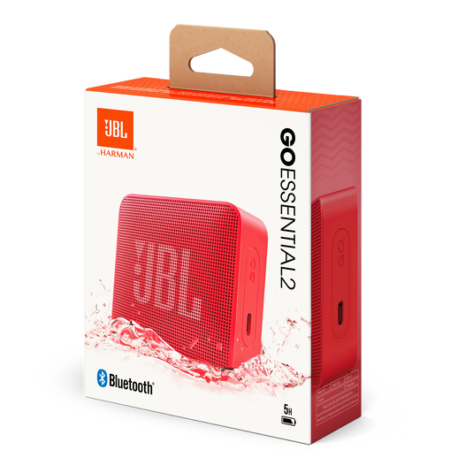 JBL Go Essential 2 - Red - Portable Waterproof Speaker - Detailshot 8 image number null