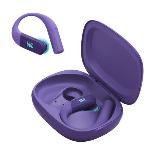 JBL Endurance Peak 4 - Purple - True Wireless Noise Cancelling Sport Earbuds - Detailshot 8 image number null