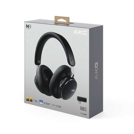 AKG N9 Hybrid - Black - Wireless over-ear noise cancelling headphones - Detailshot 15 image number null