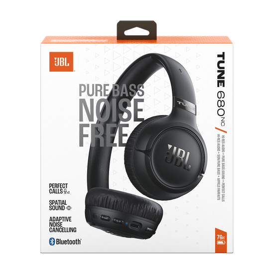 【一度使用】JBL TUNE 680NC ワイヤレスヘッドホン 黒 JBL Tune 680NC | ワイヤレスノイズキャンセリングオンイヤーヘッドホン