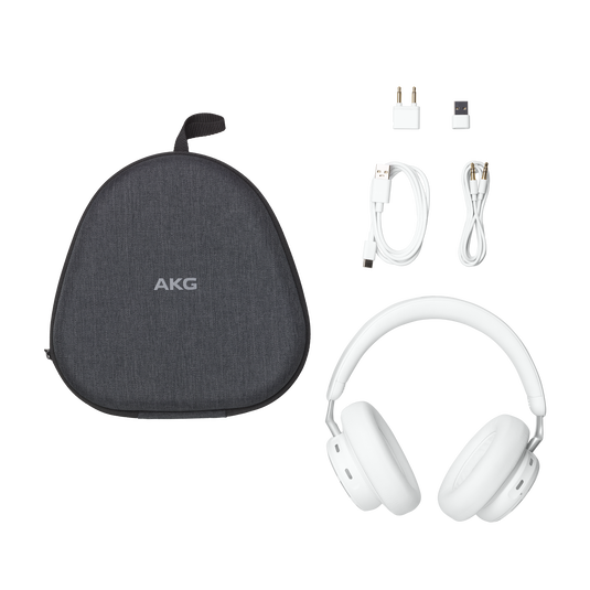 AKG N9 Hybrid - White - Wireless over-ear noise cancelling headphones - Detailshot 6 image number null