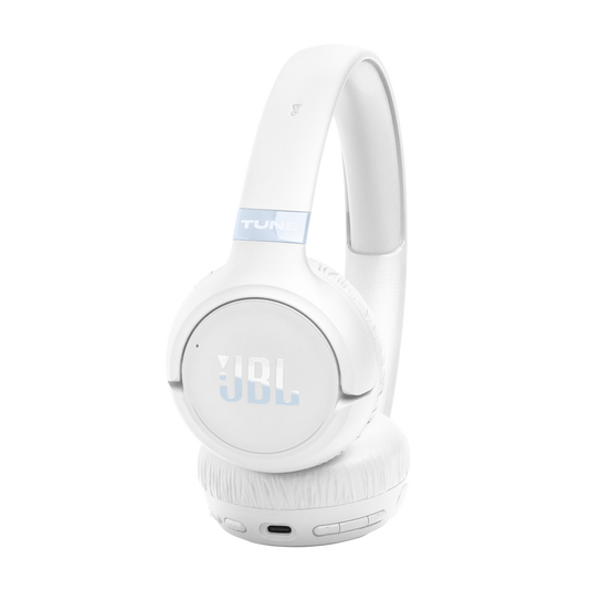 JBL Tune 680NC - White - Wireless on-ear Noise cancelling headphones - Right image number null