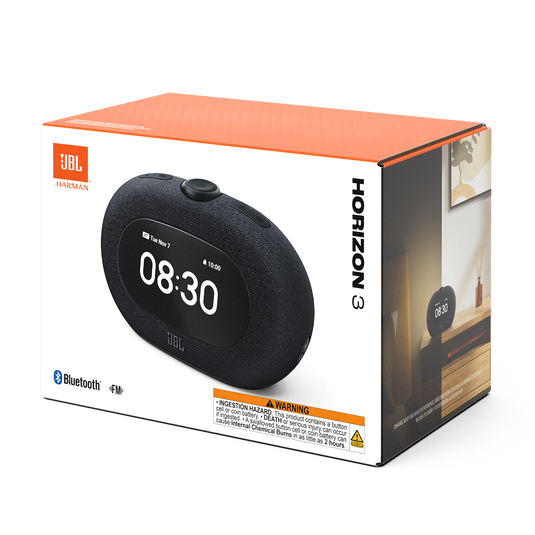 JBL Horizon 3 with FM - Black - Bluetooth® clock radio speaker with FM - Detailshot 8 image number null