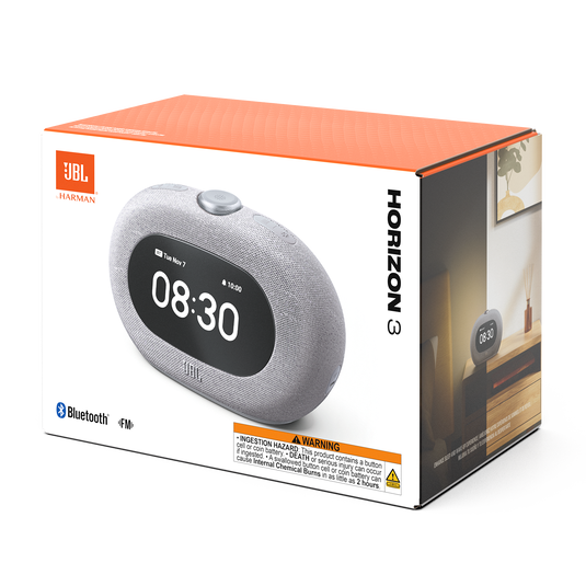 JBL Horizon 3 with FM - Grey - Bluetooth® clock radio speaker with FM - Detailshot 8 image number null