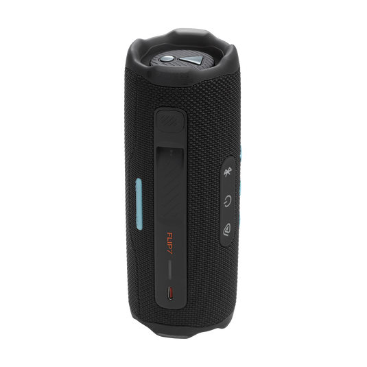 JBL Flip 7 - Funky Black - Portable waterproof and drop-proof  speaker - Back image number null