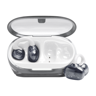 JBL Soundgear Clips - White - True wireless open-ear headphones - Hero JBL Soundgear Clips