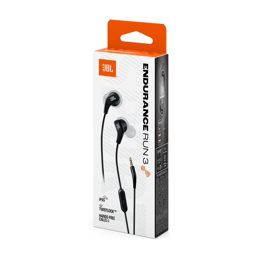 JBL Endurance Run 3 - Black / Gray - Wired Sport Headphones - Detailshot 15 image number null