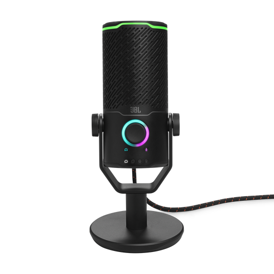 JBL Quantum Stream Studio - Chrome - Quad pattern premium USB microphone for streaming, recording and gaming - Front image number null