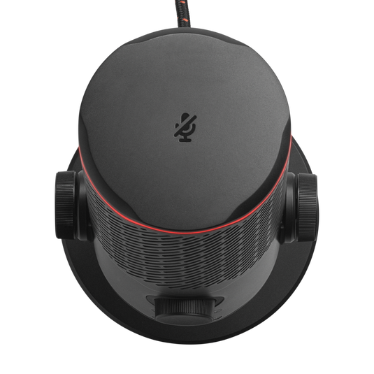 JBL Quantum Stream Studio - Chrome - Quad pattern premium USB microphone for streaming, recording and gaming - Detailshot 3 image number null