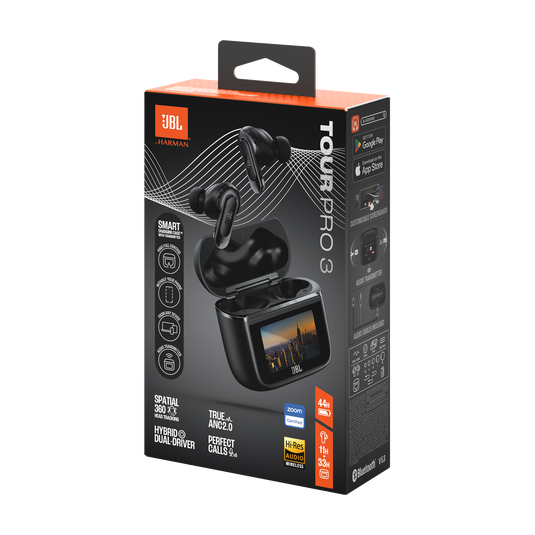 JBL Tour Pro 3 | スマート充電ケース™採用ノイズキャンセリング完全 