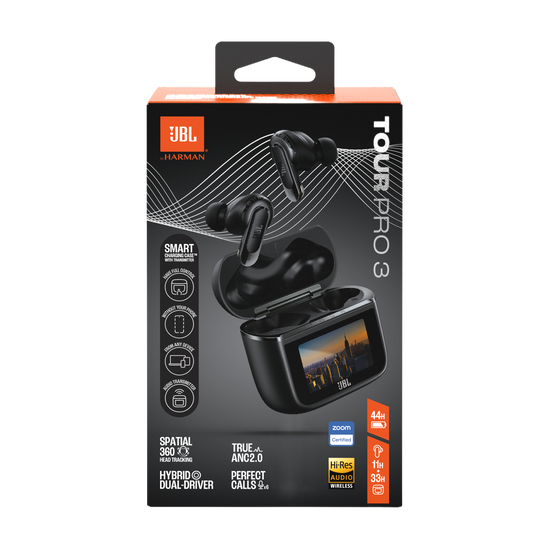 JBL Tour Pro 3 | スマート充電ケース™採用ノイズキャンセリング完全 