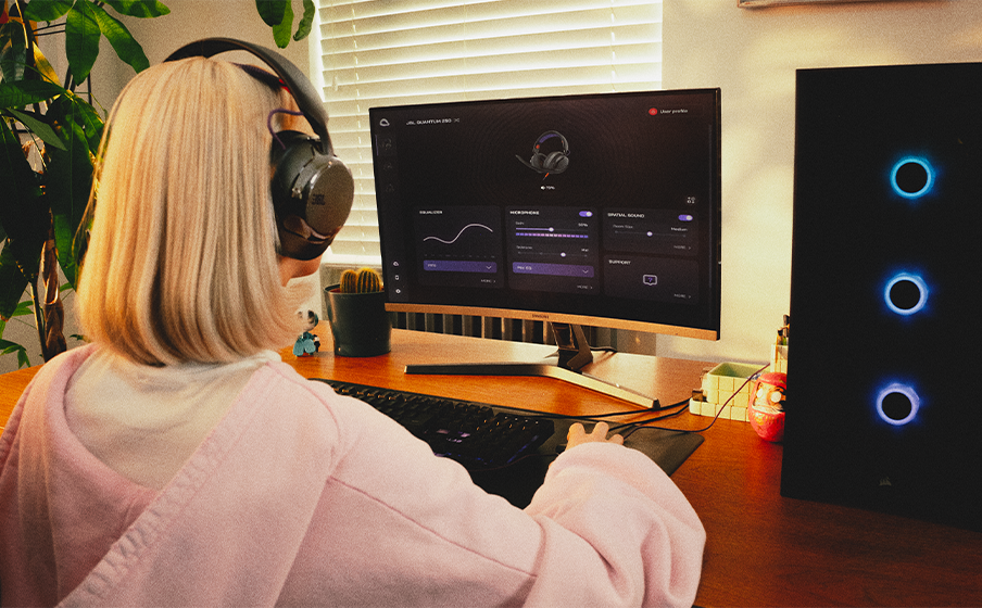 JBL Quantum 250 | オーバーイヤー有線ゲーミングヘッドセット