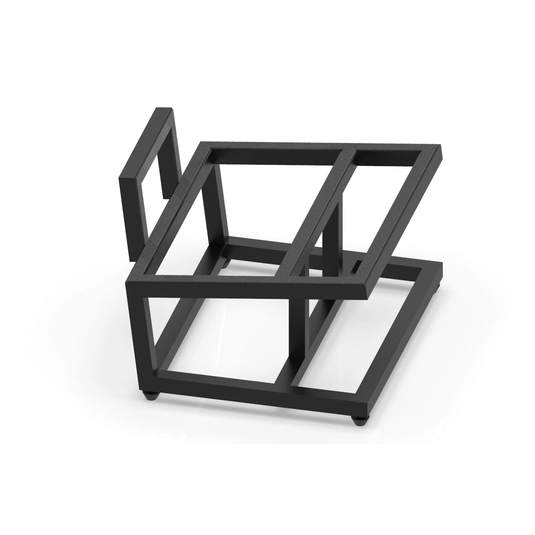 JS-150 - Black - Loudspeaker Stand for Extra Large Classic and Studio Monitor Loudspeakers - Right image number null