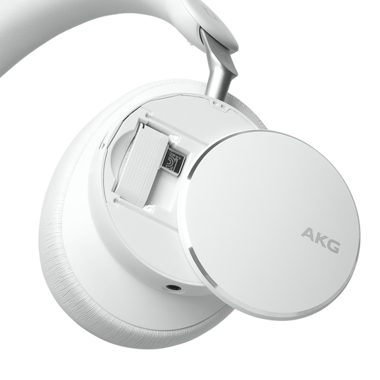 AKG N9 Hybrid - White - Wireless over-ear noise cancelling headphones - Front image number null