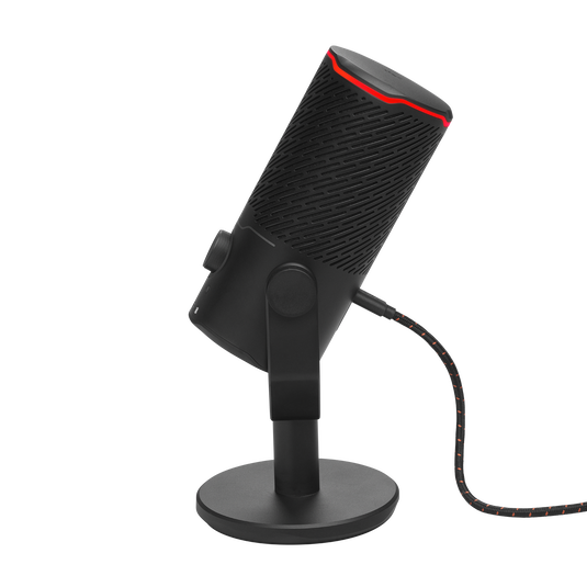 JBL Quantum Stream Studio - Chrome - Quad pattern premium USB microphone for streaming, recording and gaming - Left image number null