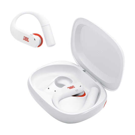 JBL Endurance Peak 4 - White - True Wireless Noise Cancelling Sport Earbuds - Detailshot 8 image number null