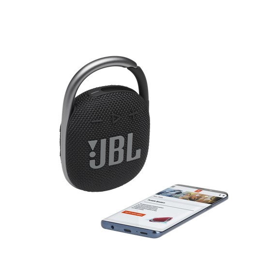 JBL Clip 4 - Black - Ultra-portable Waterproof Speaker - Detailshot 1 image number null