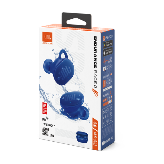 JBL Endurance Race 2 - Blue - Waterproof sports true wireless earbuds - Detailshot 15 image number null