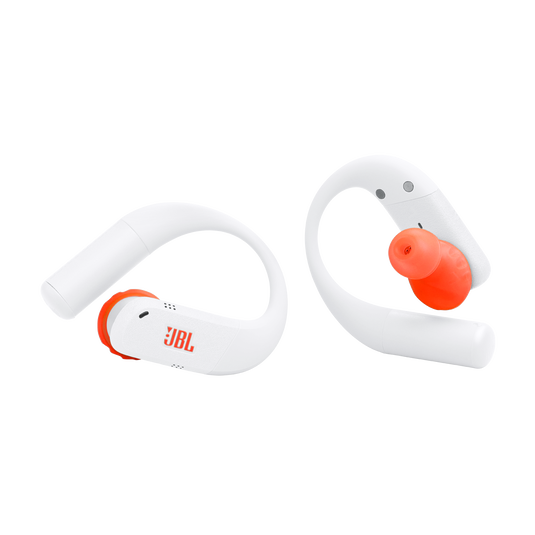 JBL Endurance Peak 4 - White - True Wireless Noise Cancelling Sport Earbuds - Front image number null