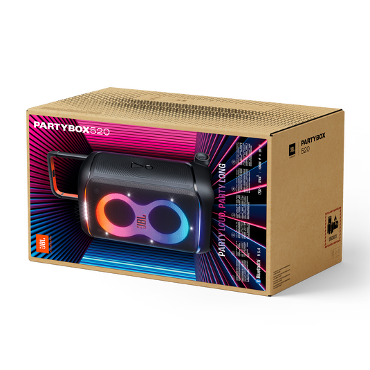 JBL PartyBox 520 - Black - Portable battery-powered party speaker with powerful and loud sound - Detailshot 9 image number null