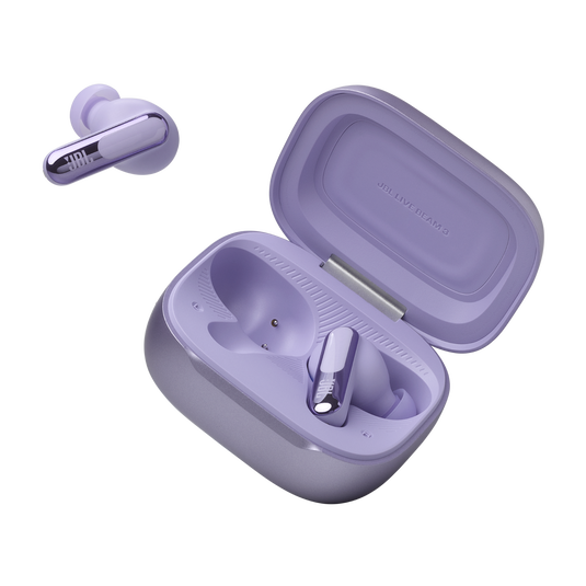 JBL Live Beam 3 - Purple - True wireless noise-cancelling closed-stick earbuds - Detailshot 8 image number null