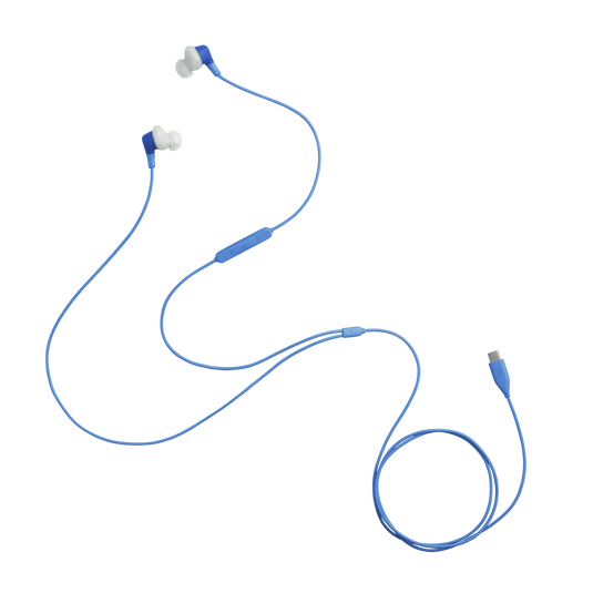 JBL Endurance Run 3 USB-C - Blue - USB-C Wired Sport Headphones - Detailshot 3 image number null