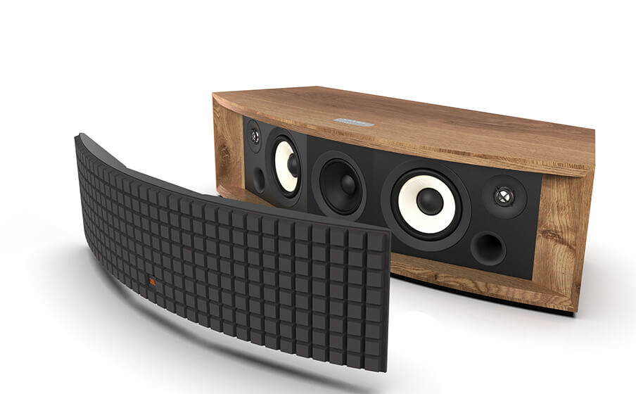JBL L75ms Music System モダンリビングにもマッチする上質なウォールナットリアルウッド仕上げとQuadrexグリル - Image