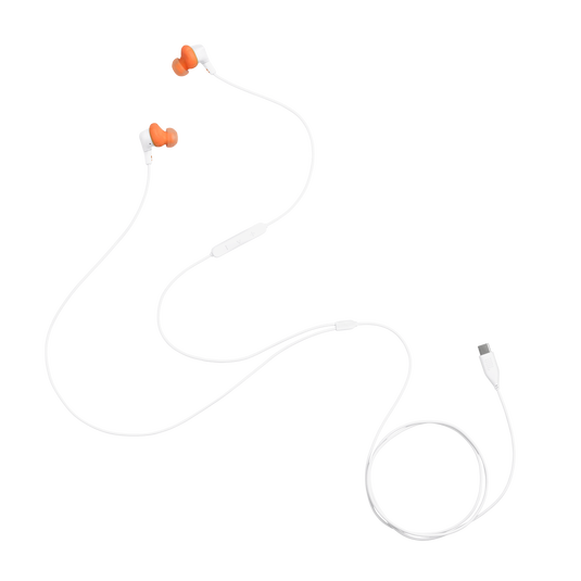 JBL Endurance Run 3 USB-C - White - USB-C Wired Sport Headphones - Detailshot 3 image number null