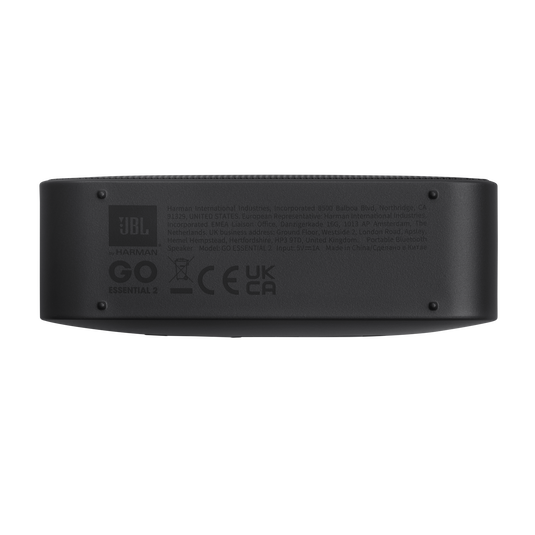 JBL Go Essential 2 - Black - Portable Waterproof Speaker - Bottom image number null