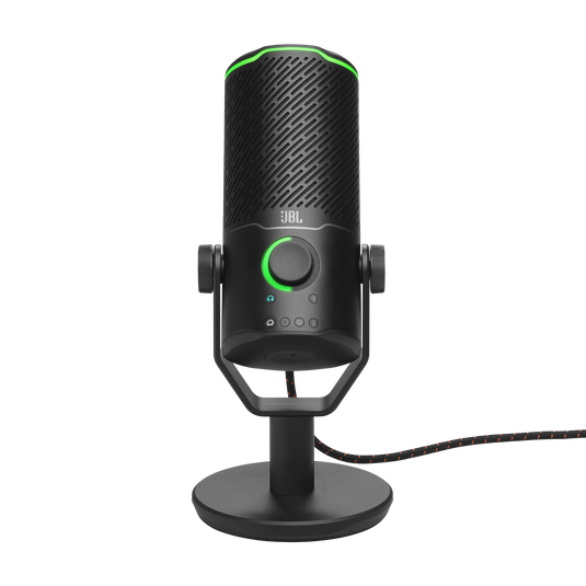 JBL Quantum Stream Studio - Chrome - Quad pattern premium USB microphone for streaming, recording and gaming - Detailshot 1 image number null