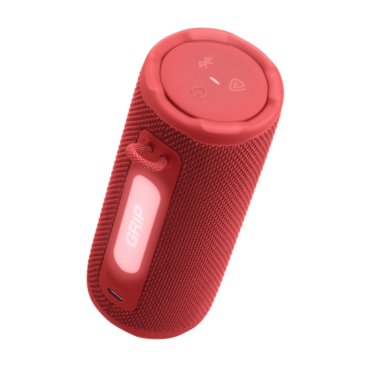 JBL Grip - Red - Compact Bluetooth speaker with bold JBL Pro Sound and ambient light - Detailshot 1 image number null