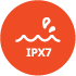 IPX7等級の防水性能