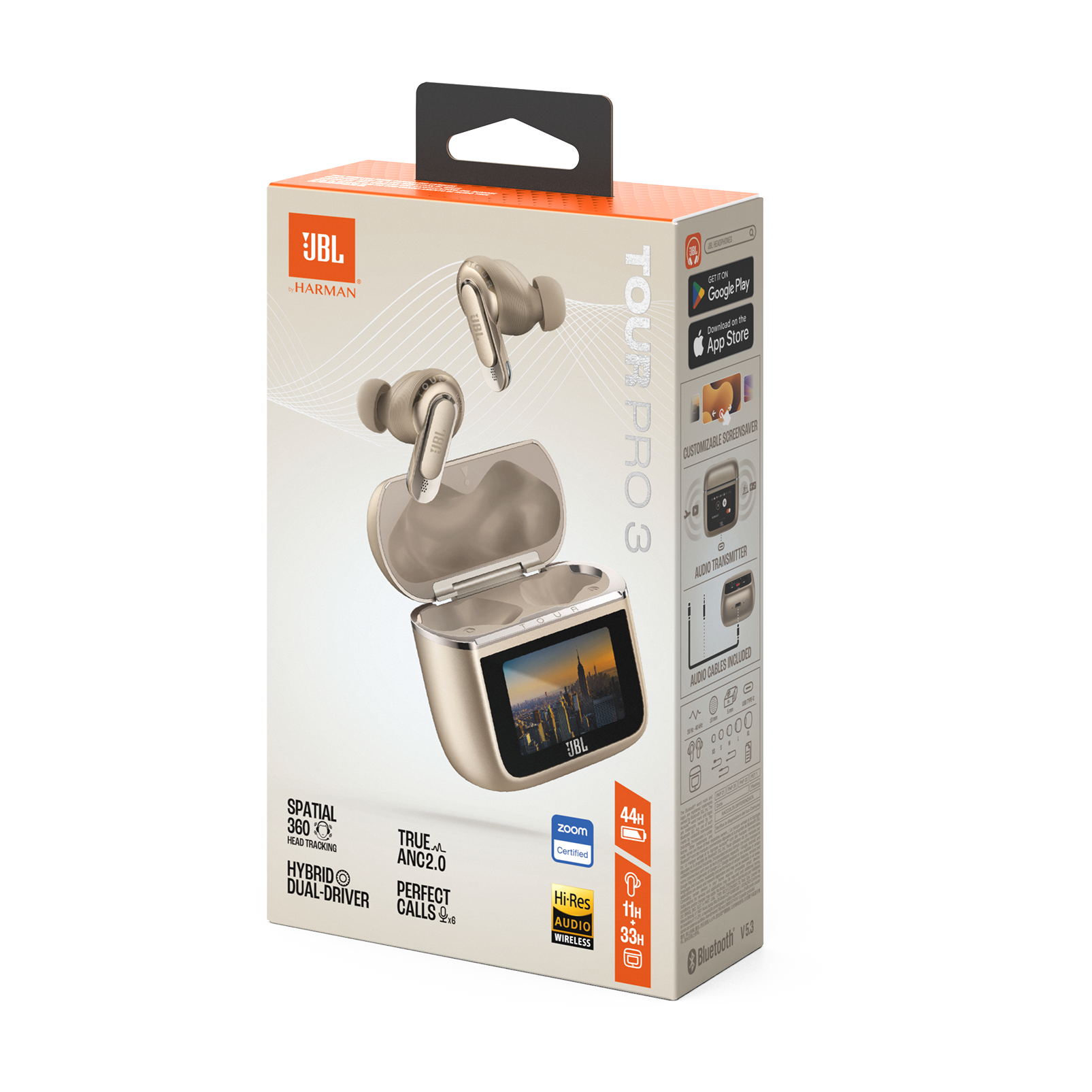 JBL Tour Pro 3 | ハイレゾワイヤレス対応ハイブリッドノイズキャンセ 
