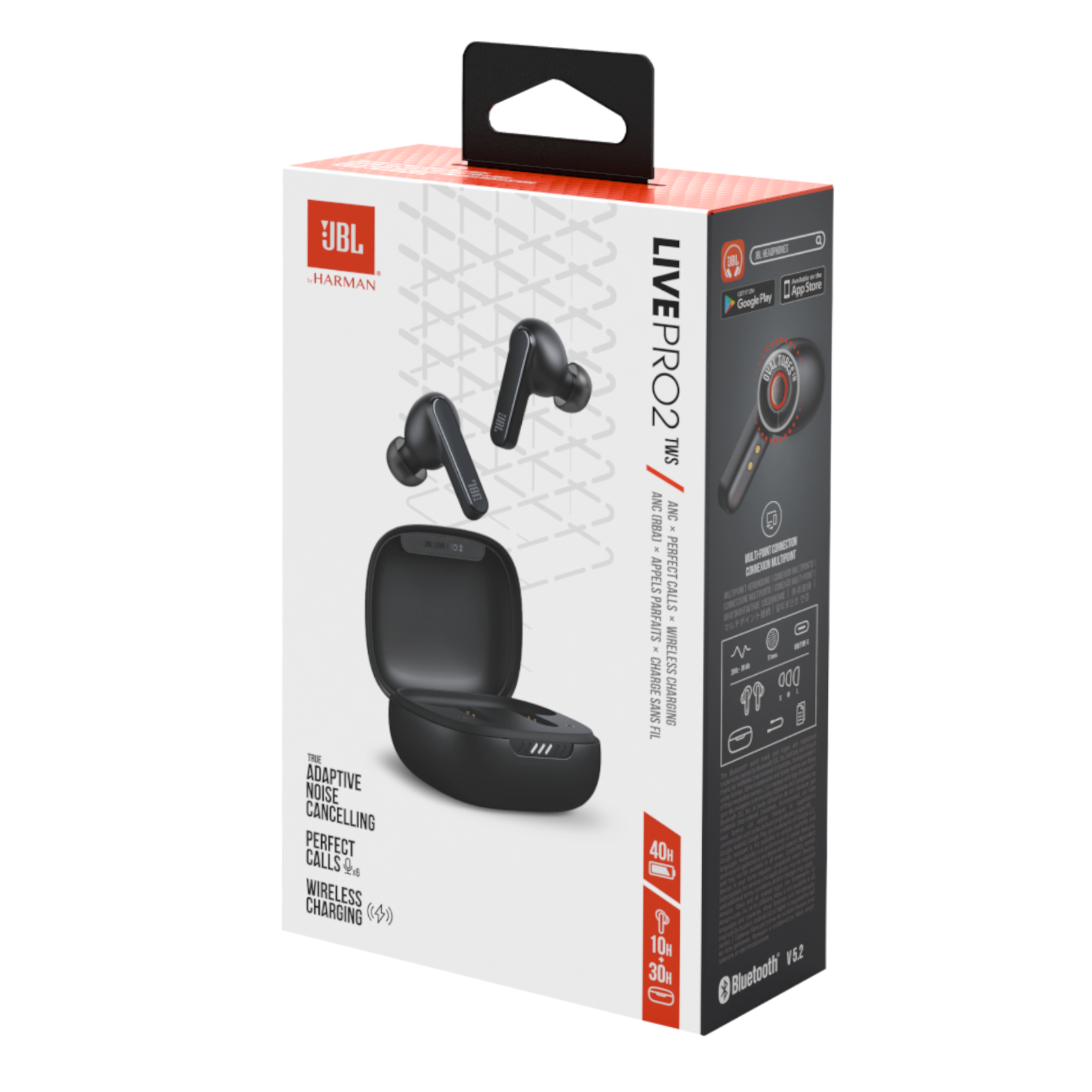 オーディオ機器 イヤフォン JBL Live Pro 2 TWS | ハイブリッドノイズキャンセリング完全 